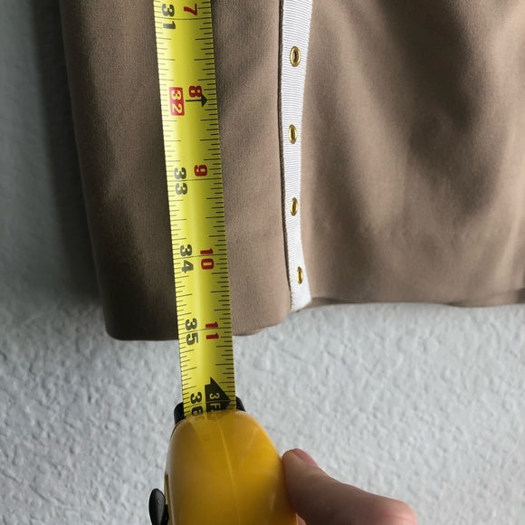 Tan and white Bebe sheath dress xs - Picture 6 of 10